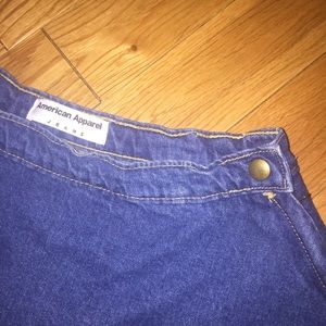 American Apparel denim circle skirt